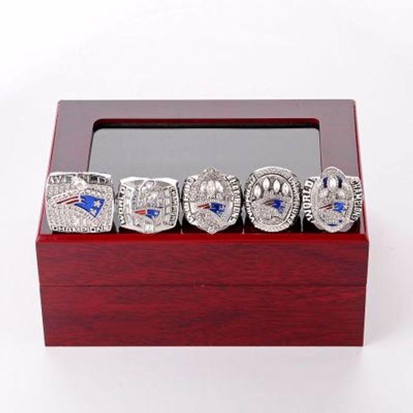 

new patriot super bowl championship ring 2001 2003 2004 2015 2017, Silver