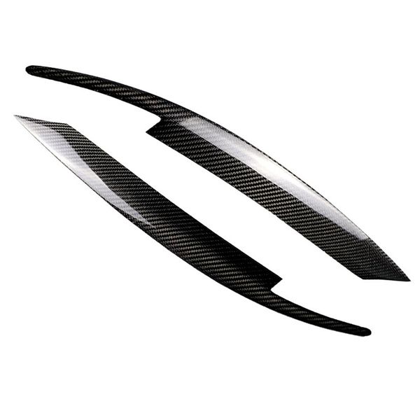 

2pcs car carbon fiber headlights eyelids eyebrows stickers for impreza 08-11wrx 10