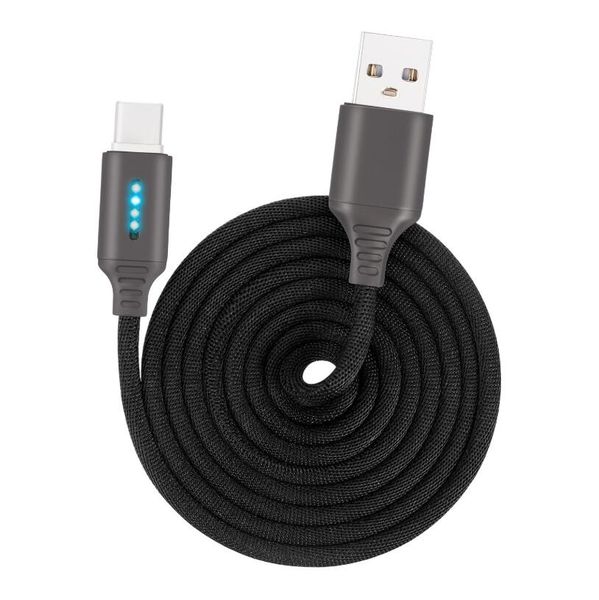 

2019 new type c micro u b 2a data ync charger cable with led light glowing marquee cable for am ung huawei black gold