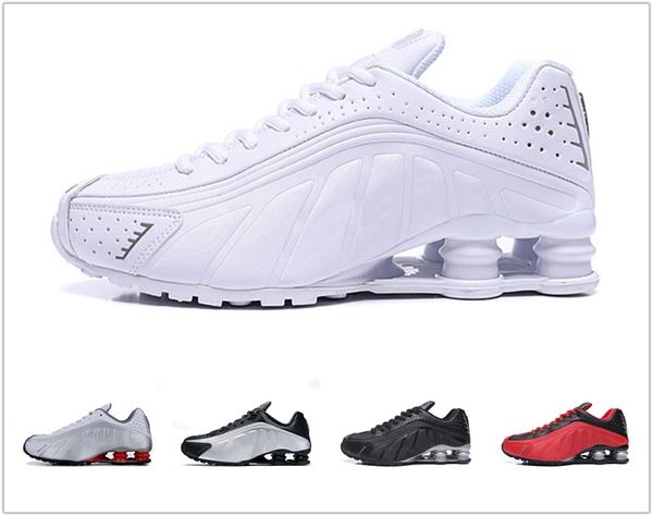 

nike shox r4 301 горячие дизайнерская марка r4 мужчины спортивная обувь тройные черный белый top chaussures deliver oz nz 802 809 кроссовки