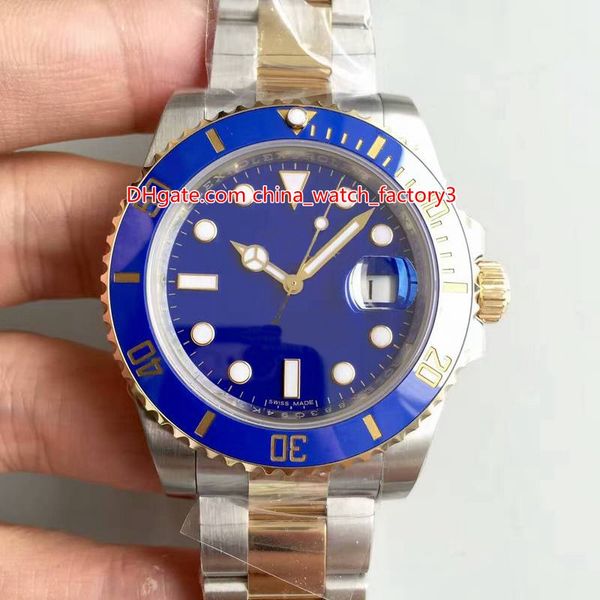 

2 color noobf 18k wrapped gold 40mm 116613 116613lb 116613ln ceramic bezel swiss cal.3135 movement automatic mens watch watches, Slivery;brown