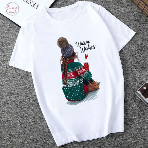 

women clothes 2019 harajuku summer waim wishes fashion letter printed tshirt leisure streetwear aesthetic t shirt top, White