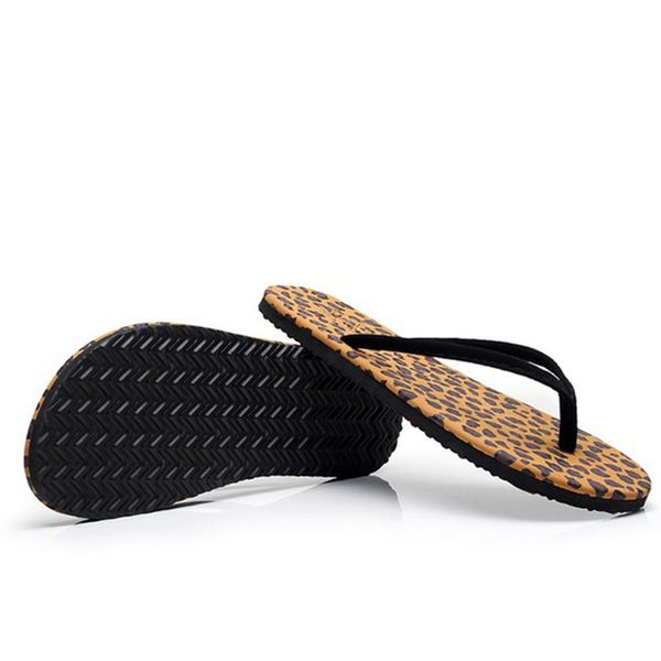 

selling women summer leopard black flip flops casual sandal slipper thong shoes