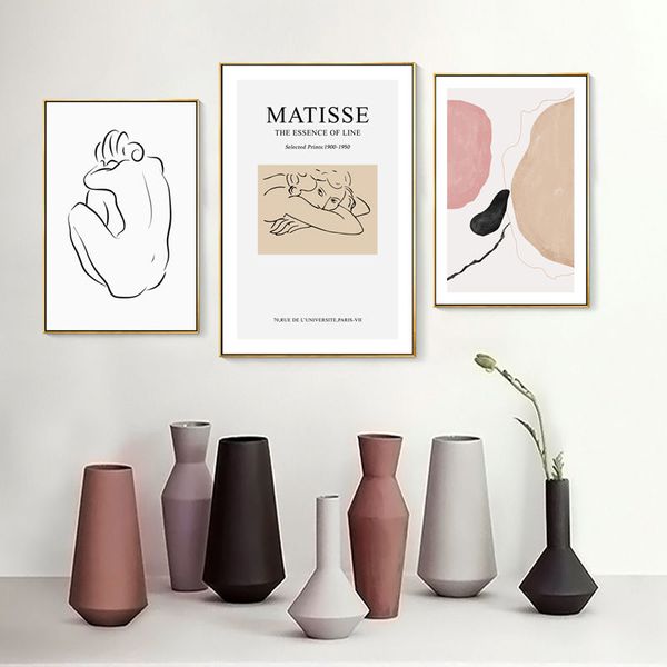 

creative style modern minimalist scandinavian pink art language zu he hua living room decorative painting print custom painting core februar