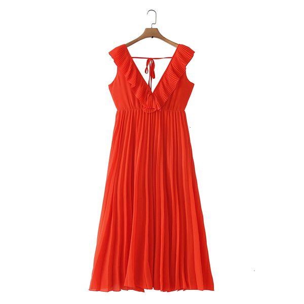 

женская одежда летнее платье женщин оранжевый maxi платье плиссированные оборки рукавов backless женщины сладкие платья tie линия vestidos q, Black;gray