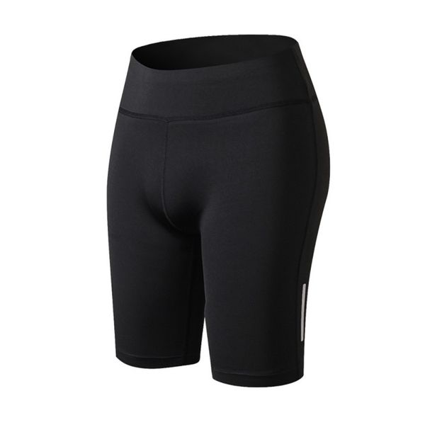 

womens compression fit tight night reflective high waist elastic short women tight bottom slim shorts, White;red