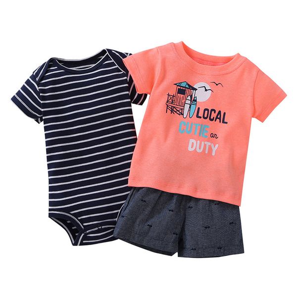 

infant baby boys clothes letter t-shirt +glasses print pants+stripe romper outfits set fashion baby boys clothing ropa nina, White