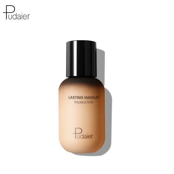 Pudaier Long Lasting Makeup Foundation Finitura professionale a lunga tenuta Fondotinta idratante Piccola bottiglia per il latte Trucco viso nudo trasparente