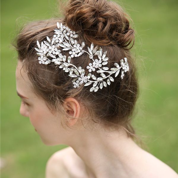 

exquisite rhinestone bridal headband tiaras wedding hair accessories wedding headband handmade rhinestone bridal headband, Golden;white