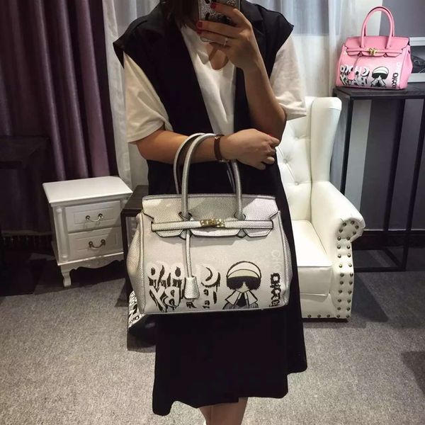 

ко новое искусство ребенка совместно граффити оригинальный дизайн из натуральной кожи женщин сумки женщины сумки ручной росписи рисуют реаль