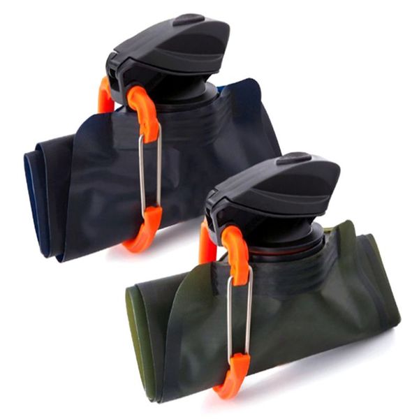 

new camping hiking collapsible folded drink water bag sports kettle cup