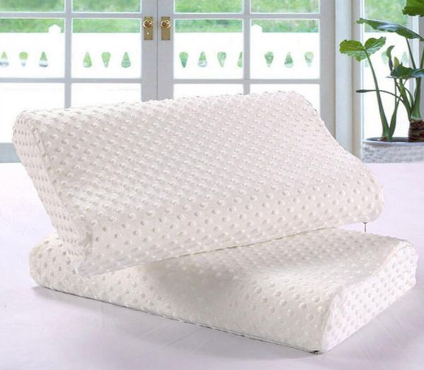 

memory foam pillow orthopedic pillow latex neck fiber slow rebound soft massager for cervical health nt-11