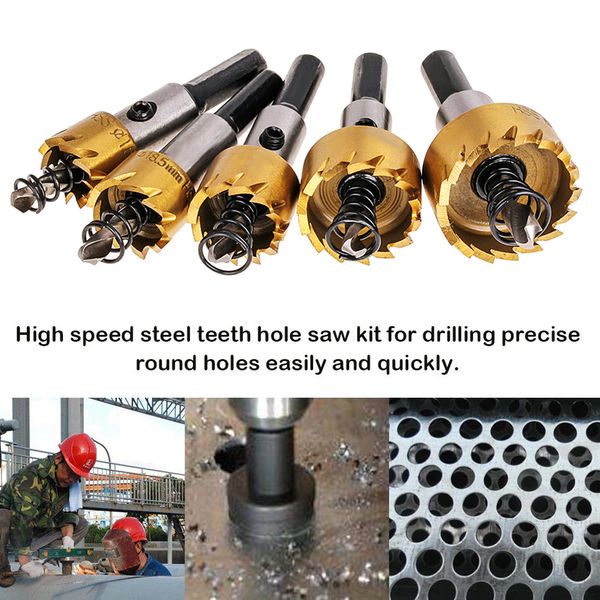 

carbide tip drill bit saw set metal wood drilling hole cut tool drill bits for installing lock 16 18.5 20 25 30mm