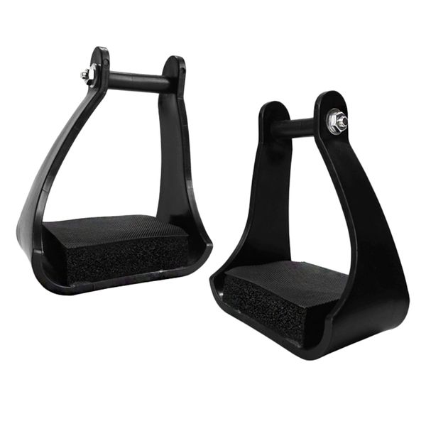 

steel horse stirrups anti-slip foam tread western bendy equipment