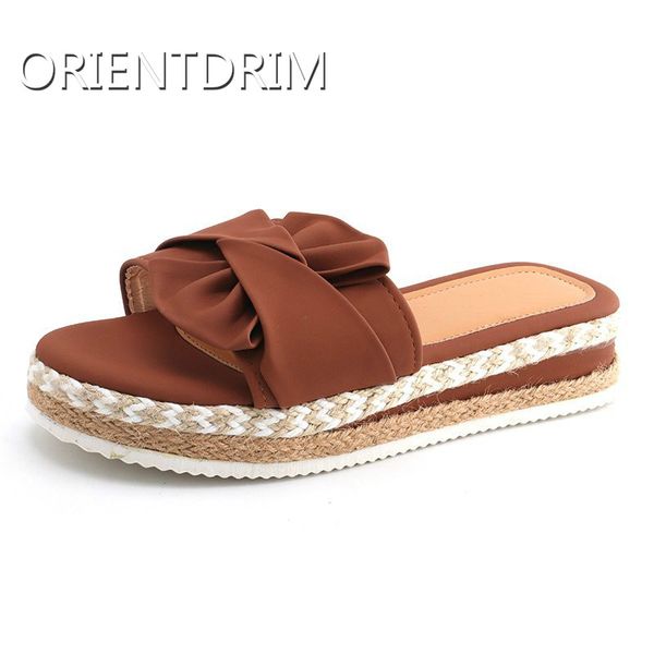 

new summer women slipper bow knot flat ladies shoes casual females sandals open toe flip flops for woman beach lady slippers, Black