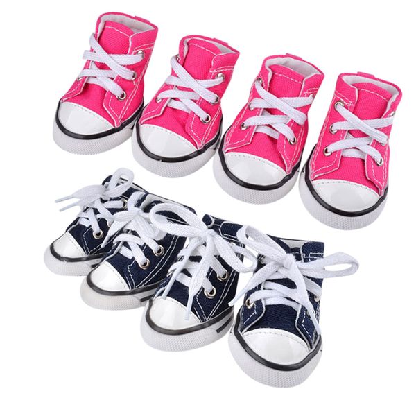 

pet dog puppy sporty cloth shoes boots blue denim canvas sneaker shoes dog christmas accessories gifts for the new year 2019