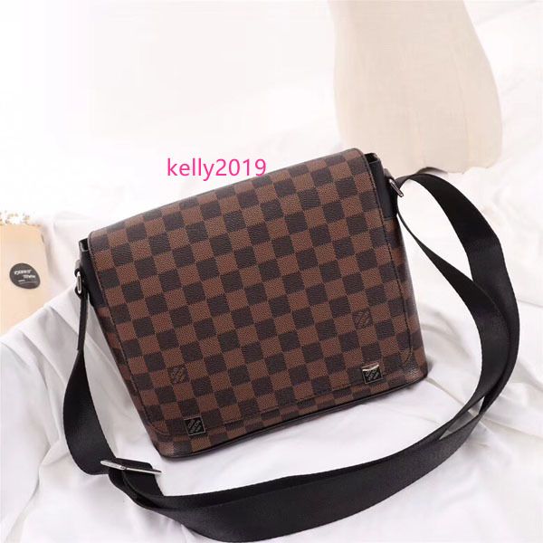 

#9374 5a l district v men messenger bags damier graphite pixel cross body bag male crossbody man shoulder bag 40238 40072 41028 41031