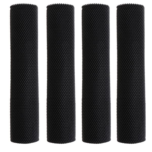 

4pcs thicken grip shelf drawer liner mat damproof cabinet storage pad black