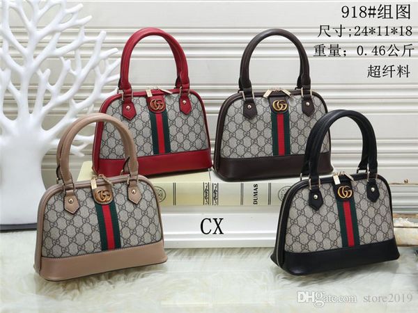 

2019 styles Handbag Famous Name Fashion Leather Handbags Women Tote Shoulder Bags Lady Leather Handbags M Bags purse 918
