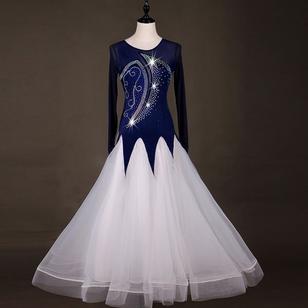 

custom size ballroom dance competition dresses standard ballroom dress woman waltz standard dance dresses, Black;red