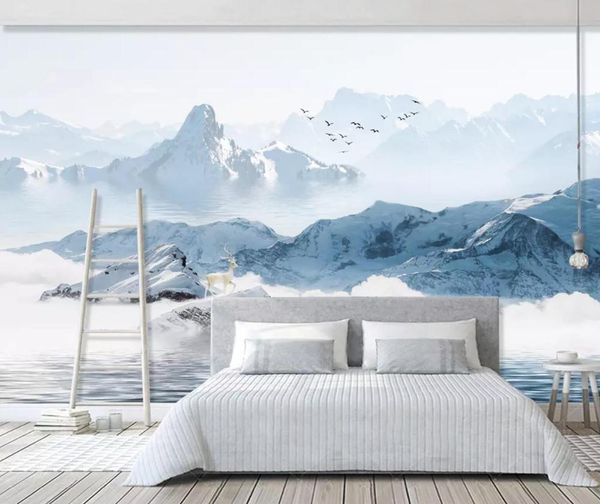 

self-adhesive] 3d on the clouds 14873 wall paper mural wall print decal murals