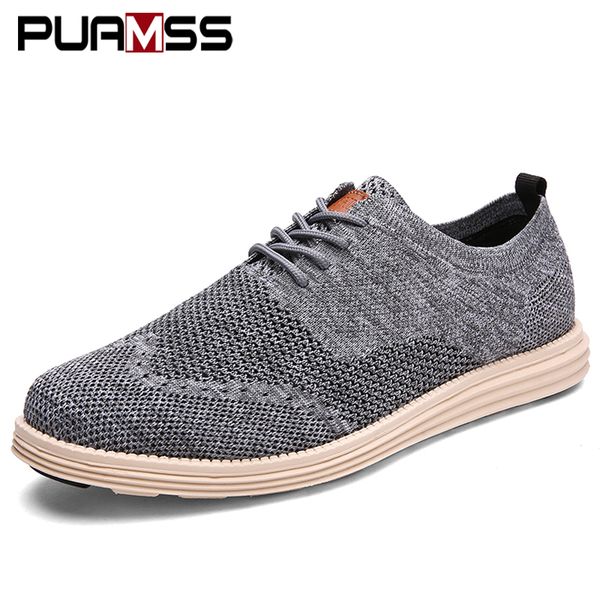 

new men casual shoes men business formal brogue weave carved oxfords wedding dress shoes breathable light, Black