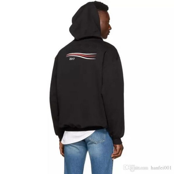 

2017 new hoodies sweatshirts couple solid color coats hooded sweater jacket fashion hip hop hfwy015, Black