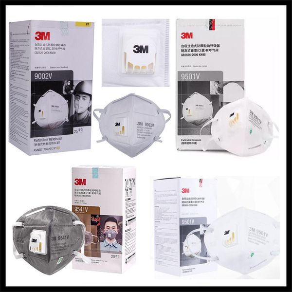 

3m 9001 9002 9001v 9002v 9501+ 9502+ 9501v 9502v 9541v 9542v 9541 protective mask n95 kn95 dustproof pm2.5 with respiratory valve ffp2