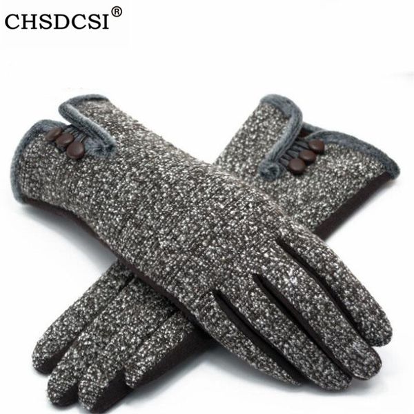 

chsdcsi cashmere mittens winter womens gloves full fingers fashion wrist guantes touched screen gloves mujer warm grey mittens, Blue;gray