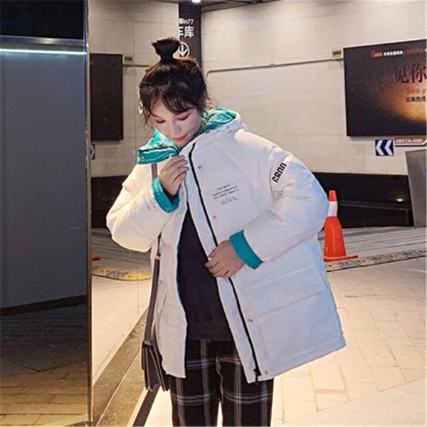 

2019 new down jacket for women short paragraph fashion loose casual trend coat jacket pan service woman, Black