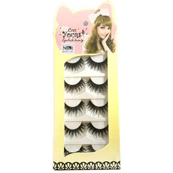 

new 5 pairs fake eyelashes brand eyelashes long make up super false thick fake lashes makeup faux lashes