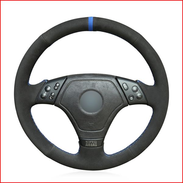

black suede hand sew comfortable soft steering wheel cover for bmw e36 1996-2000 e46 1998-2000 z3 e36/7 1995-1999