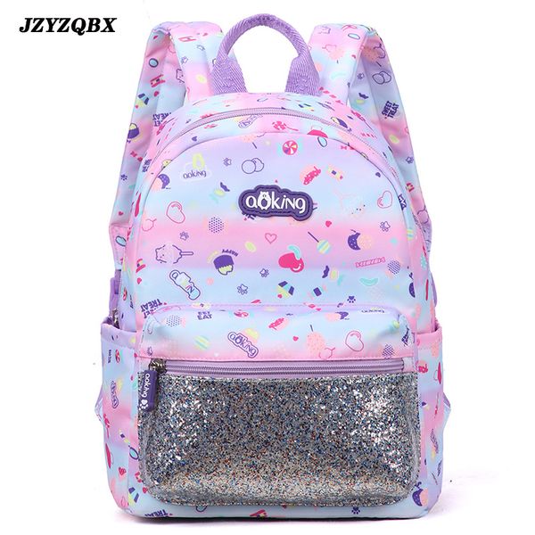 

jzyzqbx lovely cartoon school bag candy color sequins backpack mochilas escolares infantiles school backpack for girls