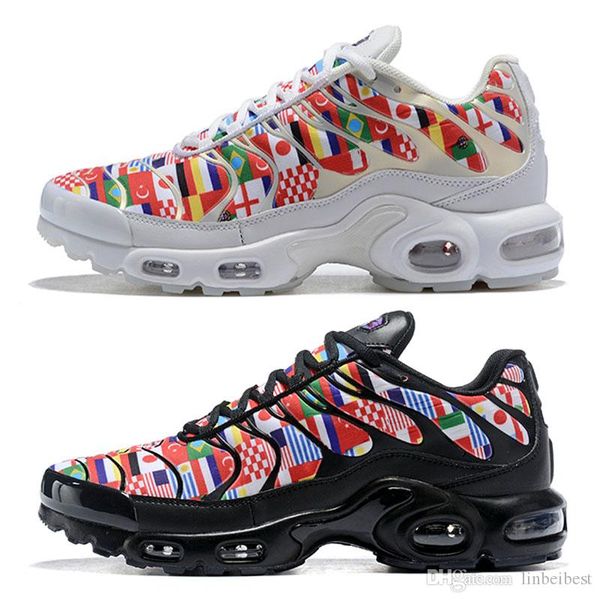 

2018 new mens mercurial plus tn ultra se black white orange desinger running shoes women men trainers sports sneakers size 36-45