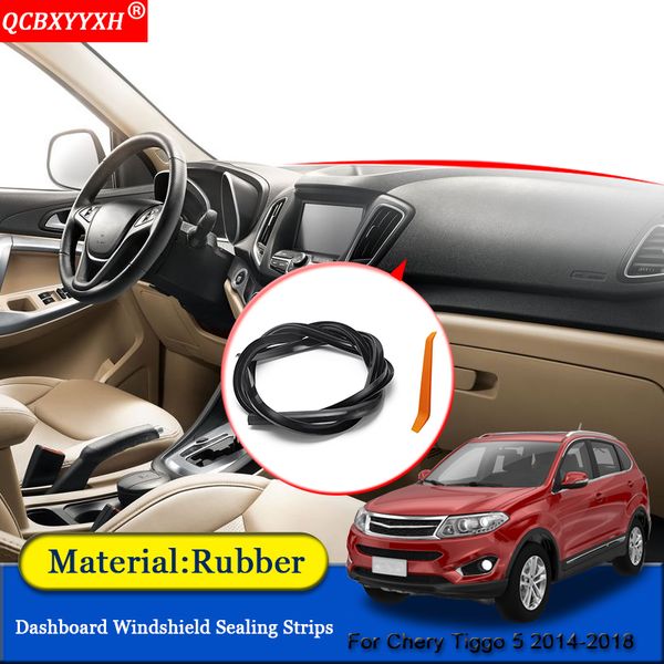 

qcbxyyxh car-styling rubber anti-noise soundproof dustproof car dashboard windshield sealing strips for chery tiggo 5 2014-2018
