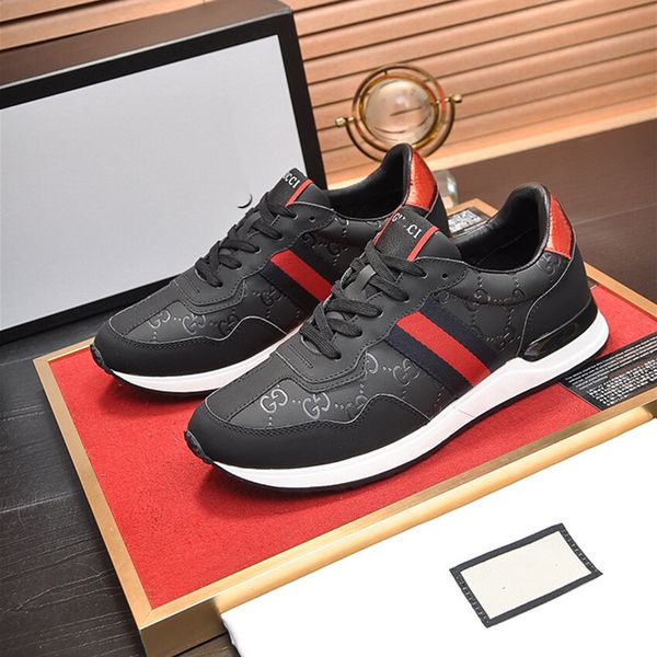 

2manual luxury sneakers shoes for men leather stitching fashion athletic lo-sneakers statement casual mens designer outdoor leisure shoe, Red;white