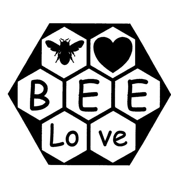 

15.2cm*13.2cm bee love small car sticker vinyl decal car accessories decor decals