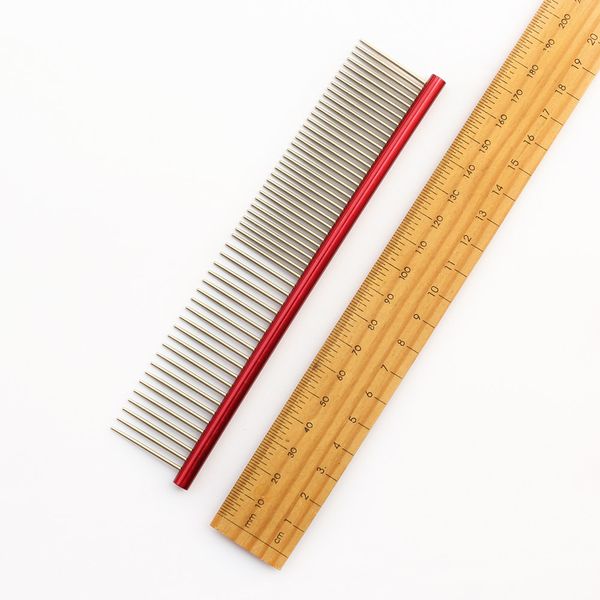 

multicolor colorful pet hair trimmer comb 6062002 dog cat grooming dressed hair comb anti-static comb straight row
