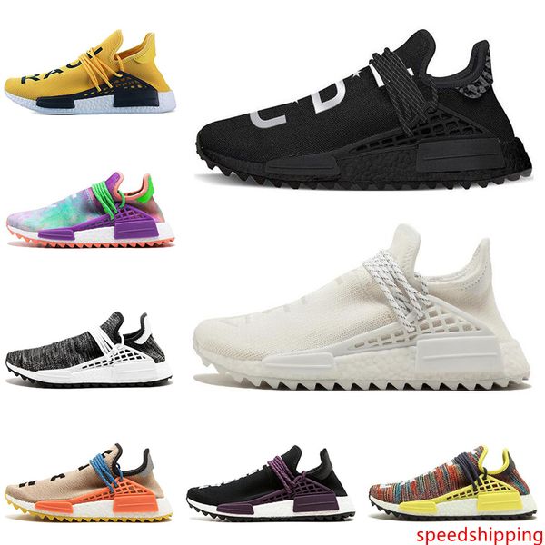 

human race running shoes pharrell williams runner races pharell williams hu trail cream core black nerd equality womens mens trainers