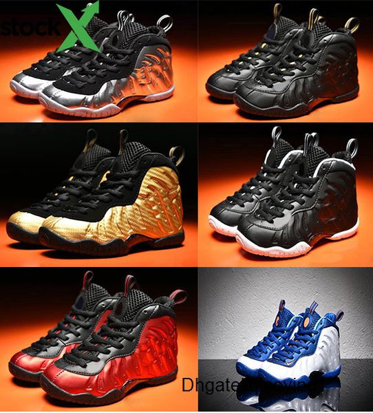 

penny hardaway kids basketball shoes pippen duncan infant sports sneaker boy and girl children toddler trainer, Black