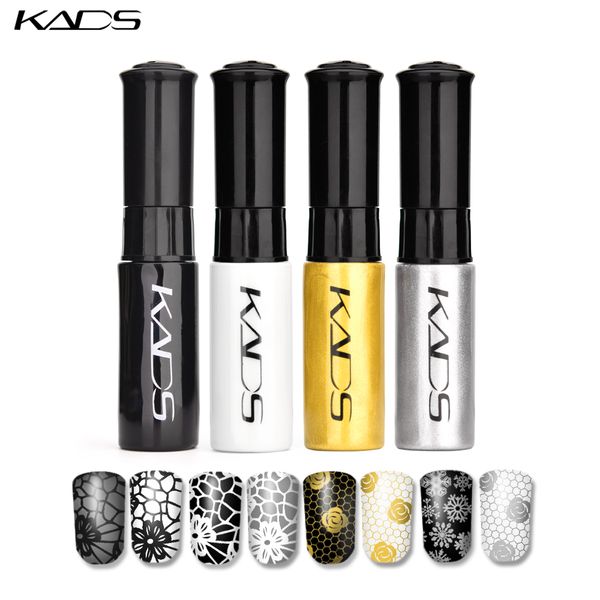 

kads 4pcs/set nail stamping polish nail art stamping polish art set manicure lacquer lacquer for template