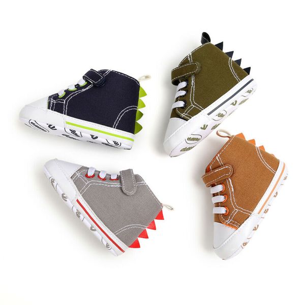

cute newborn kids canvas sneakers baby boys soft sole crib shoes prewalkers