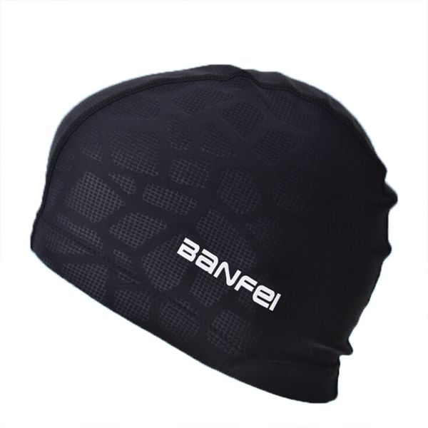 

headwear sportswear women men nylon swimming caps solid quick drying elastic hat