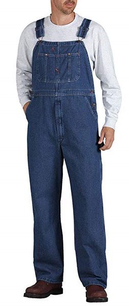 

2019 spring and autumn men's overalls men's denim overalls casual pants, Black