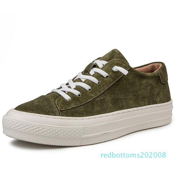 

casual men platform loafers spring autumn men shoes outdoor height increase genuine leather 08r, Black