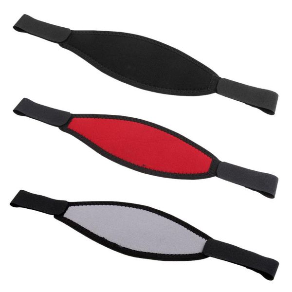 

scuba diving snorkeling comfort neoprene mask strap - easy to adjust - red/black/grey