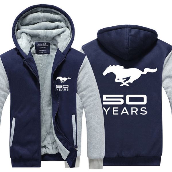 

winter tracksuit for men hoody jacket thicken warm 50 years for mustang sweatshirt plus velvet coat