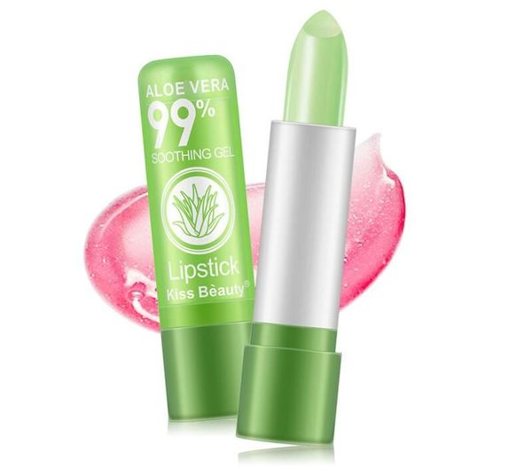 

120pcs/lot dhl shipping makeup lipstick waterproof lipgloss color changing long lasting lip stick aloe vera lip balm cosmetic