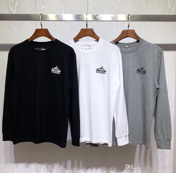 patagonia long sleeve top white