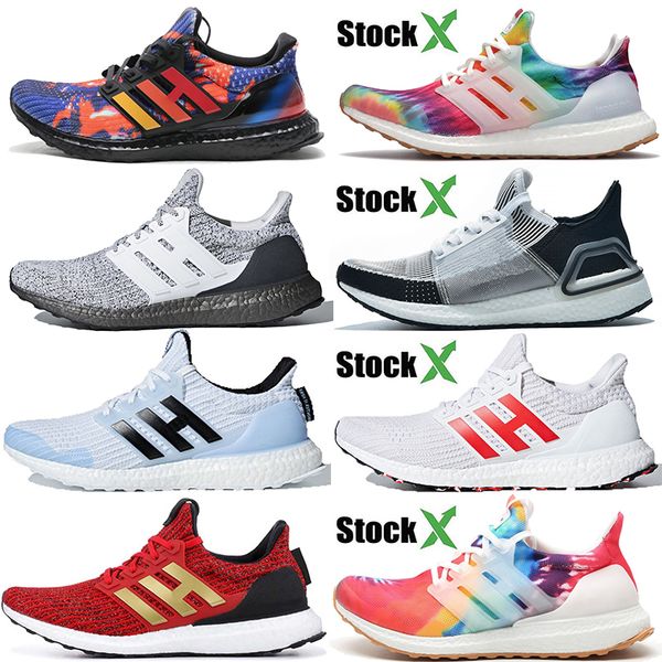 

wholesale ultra boost 4.0 5.0 mens fashion running shoes woodstock rainy season oreo core black stock x trainers sport sneakers, White;red